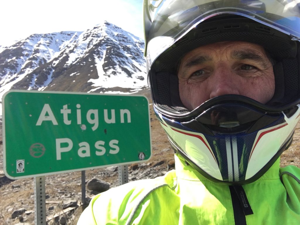 Graham Saunders World Motorcyclist Atigun Alaska